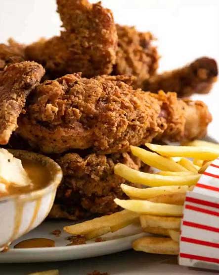 Chicken with French Fries